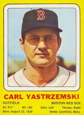 Transogram Baseball Empty 1969 Transogram Carl Yastrzemski # Baseball Card - VCP Price Guide