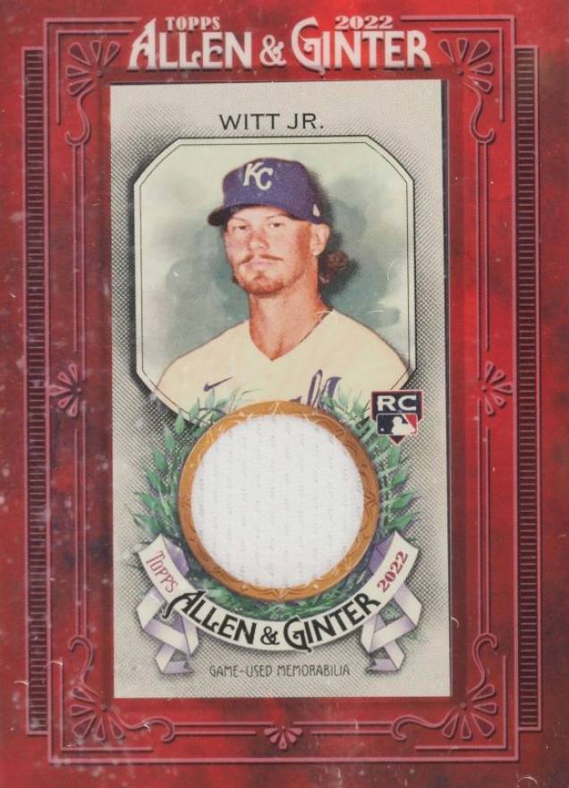 2022 Topps Allen & Ginter Mini Framed Relics Bobby Witt Jr. #MFRBWJ Baseball Card
