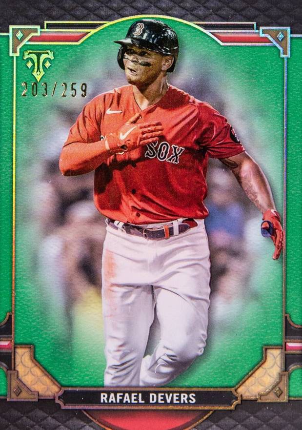 2022 Topps Triple Threads Rafael Devers #75 Baseball Card
