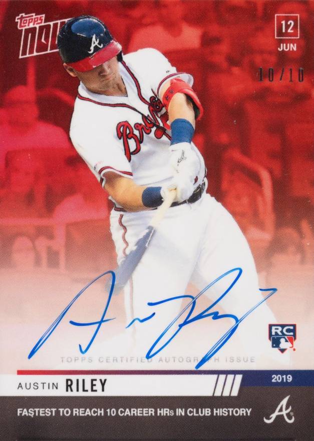 2019 Topps Now Austin Riley #368D Baseball Card