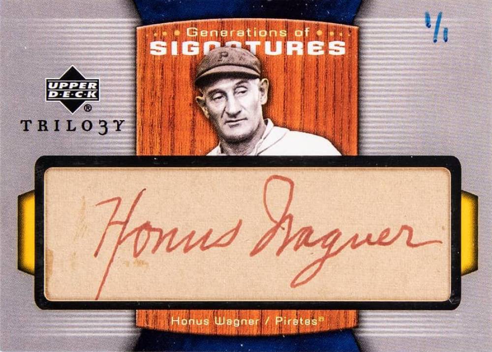 2005 Upper Deck Trilogy Generations Cut Dual Autograph Cal Ripken Jr. #WRJ Baseball Card