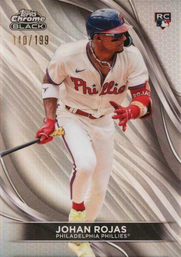 2024 Topps Chrome Black Johan Rojas #90 Baseball Card