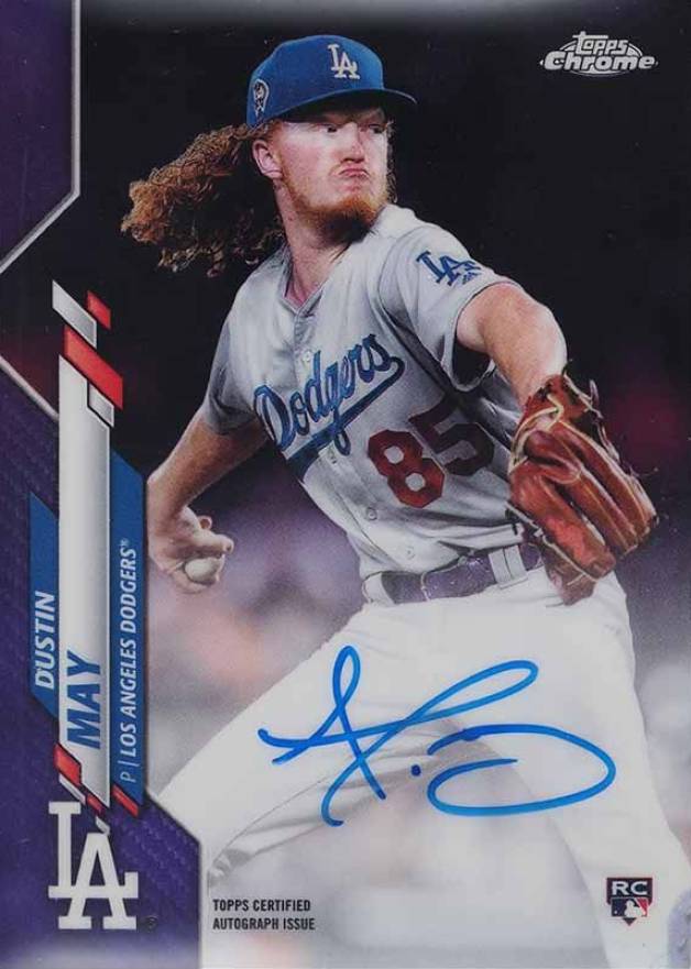 2020 Topps Chrome Rookie Autographs Dustin May #RADM Baseball Card