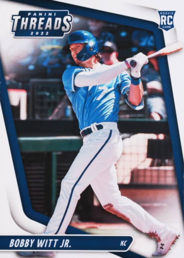 2022 Panini Chronicles Threads Bobby Witt Jr. #13 Baseball Card