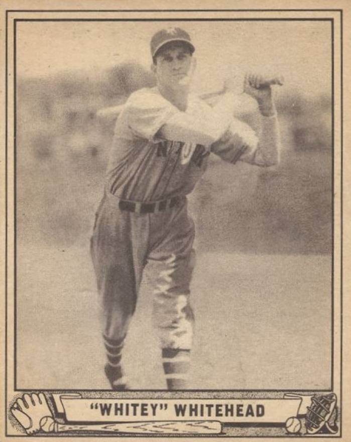 1940 Play Ball Burgess Whitehead #92 Baseball Card