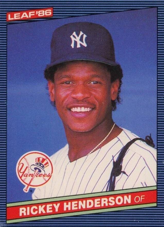 1986 Leaf Rickey Henderson #37 Baseball Card
