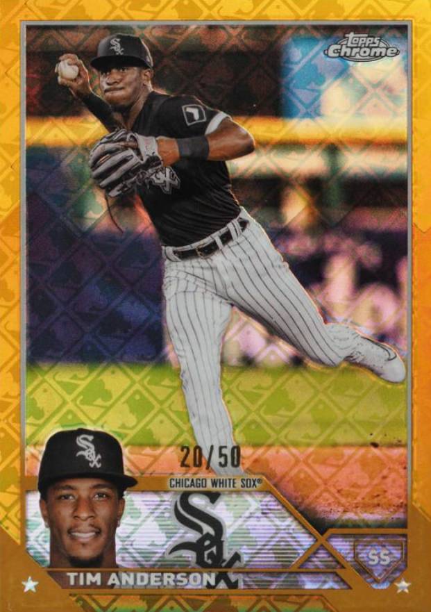 2023 Topps Chrome Logofractor Edition Tim Anderson #211 Baseball Card