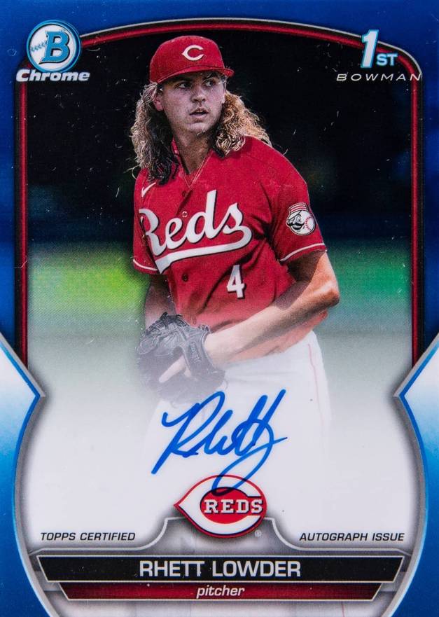 2023 Bowman Draft Chrome Prospect Autograph Rhett Lowder #CDARLO Baseball Card
