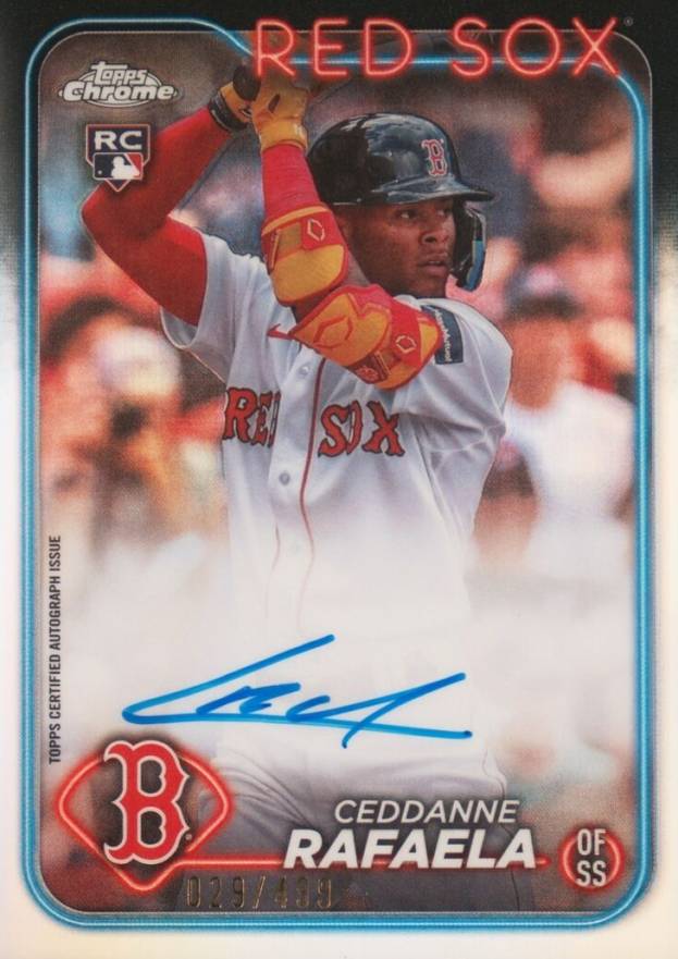 2024 Topps Chrome Rookie Autographs Ceddanne Rafaela #RACR Baseball Card