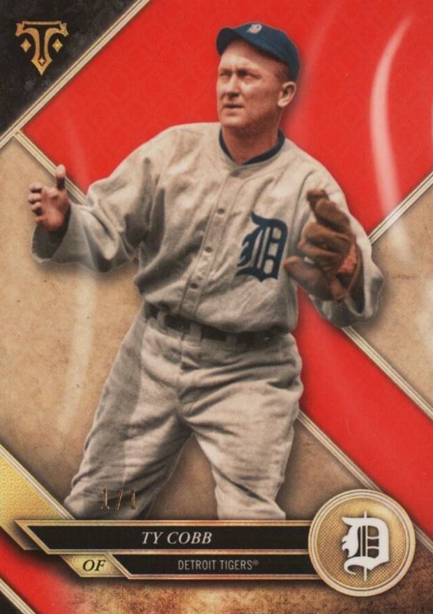 2017 Topps Triple Threads Ty Cobb #75 Baseball Card