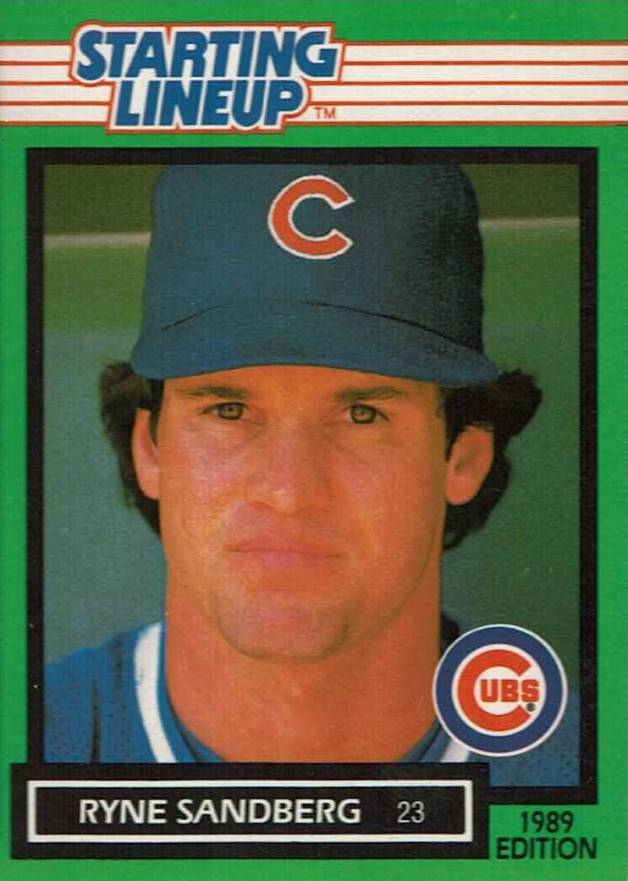 1989 Kenner Starting Lineup Ryne Sandberg # Baseball Card