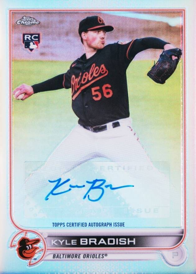 2022 Topps Chrome Update Autographs Kyle Bradish #ACKB Baseball Card