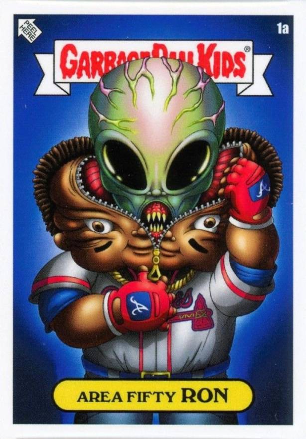 2022 Topps Garbage Pail Kids GPK X MLB Series 2 Alex Pardee Area Fifty Ron #1a Baseball Card