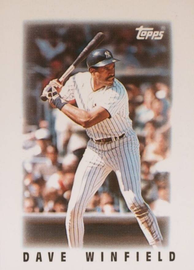 1986 Topps Mini League Leaders Dave Winfield #29 Baseball Card