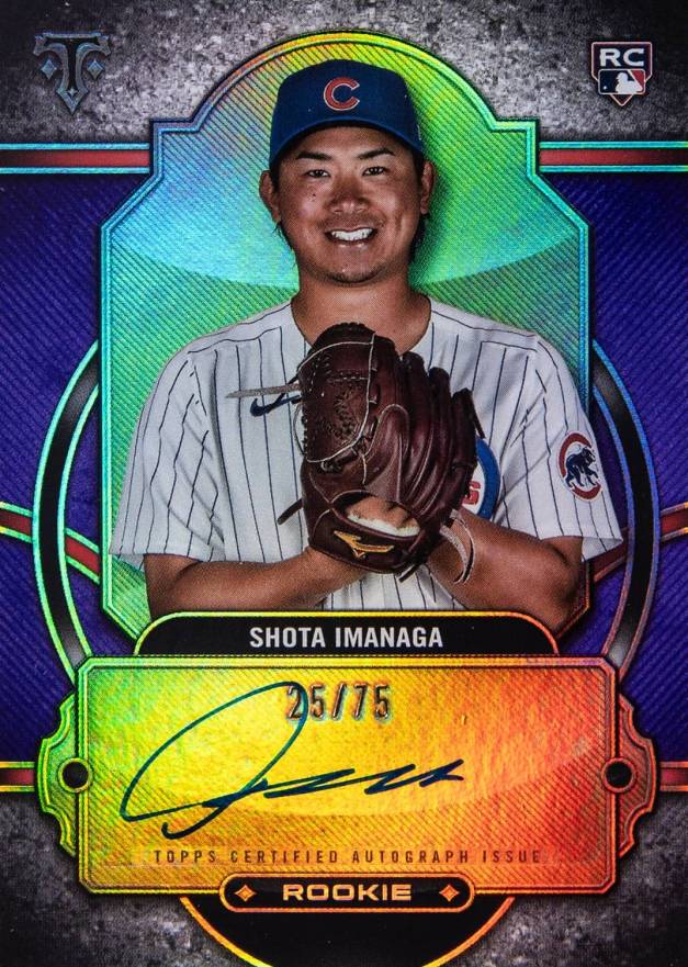 2024 Topps Triple Threads Rookie Autographs Shota Imanaga #SI Baseball Card