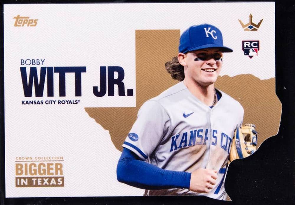 2022 Topps X Bobby Witt Jr. Crown Collection Bigger in Texas Die-Cut Bobby Witt Jr. #BIT5 Baseball Card