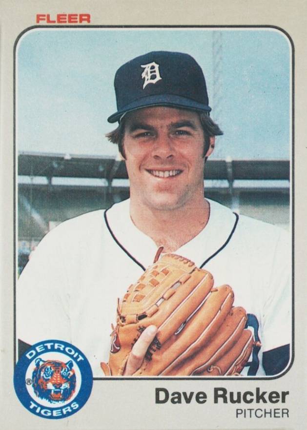 1983 Fleer Dave Rucker #341 Baseball Card