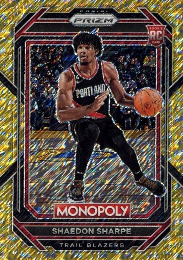 2022 Panini Prizm Monopoly Shaedon Sharpe #74 Basketball Card