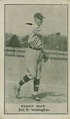 1921 National Caramel Sam Rice # Baseball Card