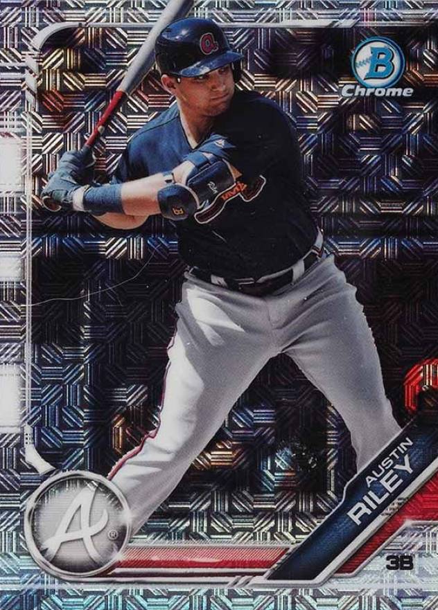 2019 Bowman Mega Box Chrome Austin Riley #129 Baseball Card