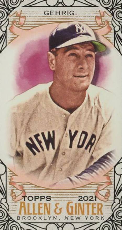 2021 Topps Allen & Ginter Lou Gehrig #119 Baseball Card