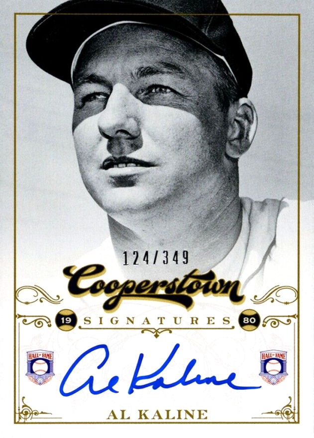 2012 Panini Cooperstown Signatures Al Kaline #HOFAL Baseball Card