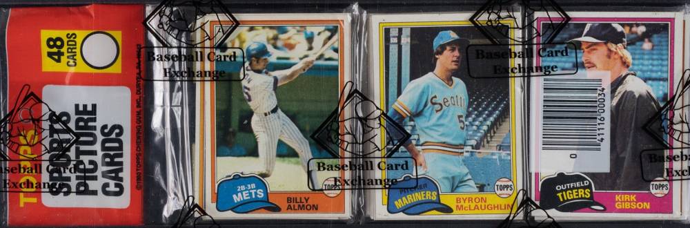 1981 Topps Rack Pack #RP Baseball Card