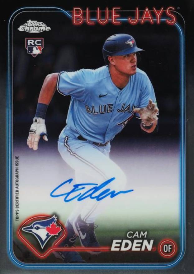2024 Topps Chrome Rookie Autographs Cam Eden #RACE Baseball Card