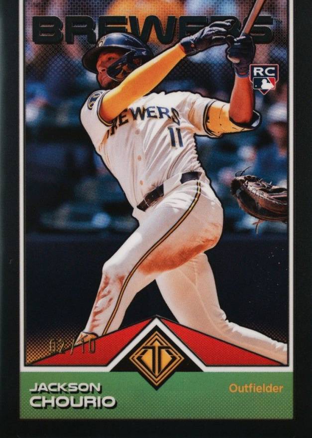 2024 Topps Transcendent Collection Transcendent Icons Chrome Jackson Chourio #76 Baseball Card