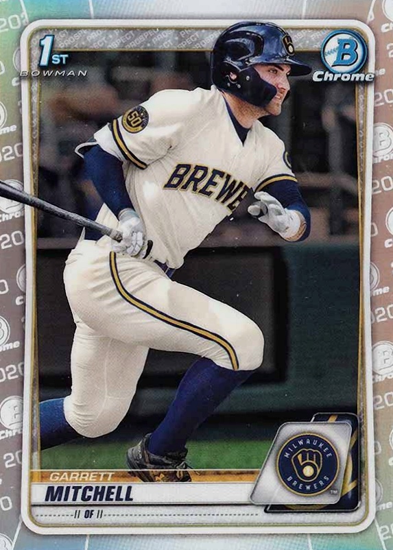 2020 Bowman Draft Garrett Mitchell #BD118 Baseball Card