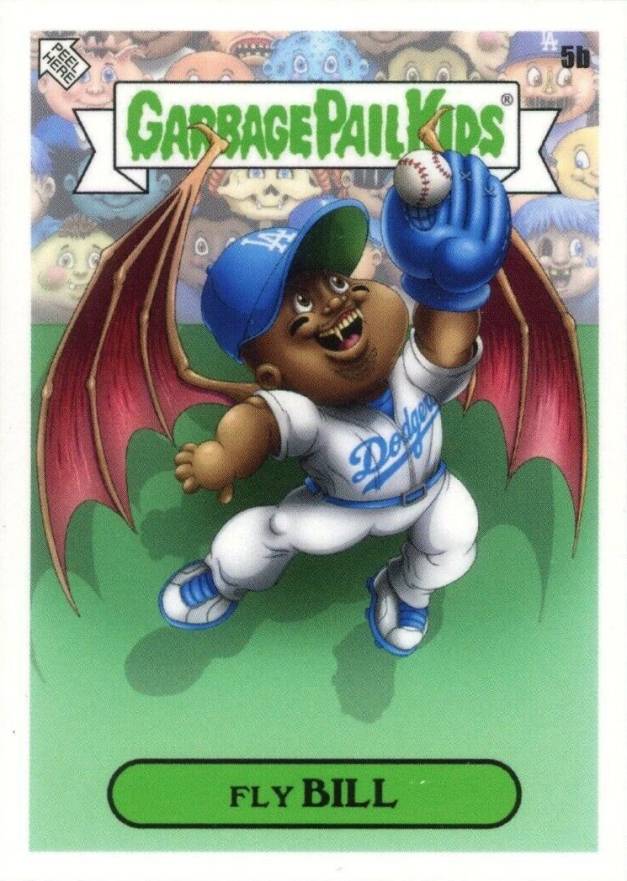 2022 Topps Garbage Pail Kids GPK X MLB Series 2 Alex Pardee Fly Bill #5b Baseball Card