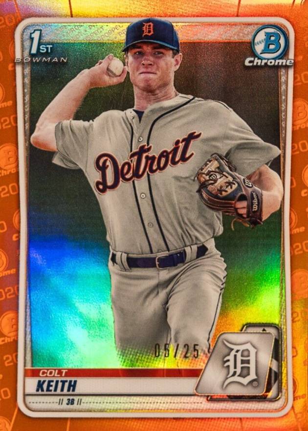 2020 Bowman Draft Colt Keith #BD54 Baseball Card