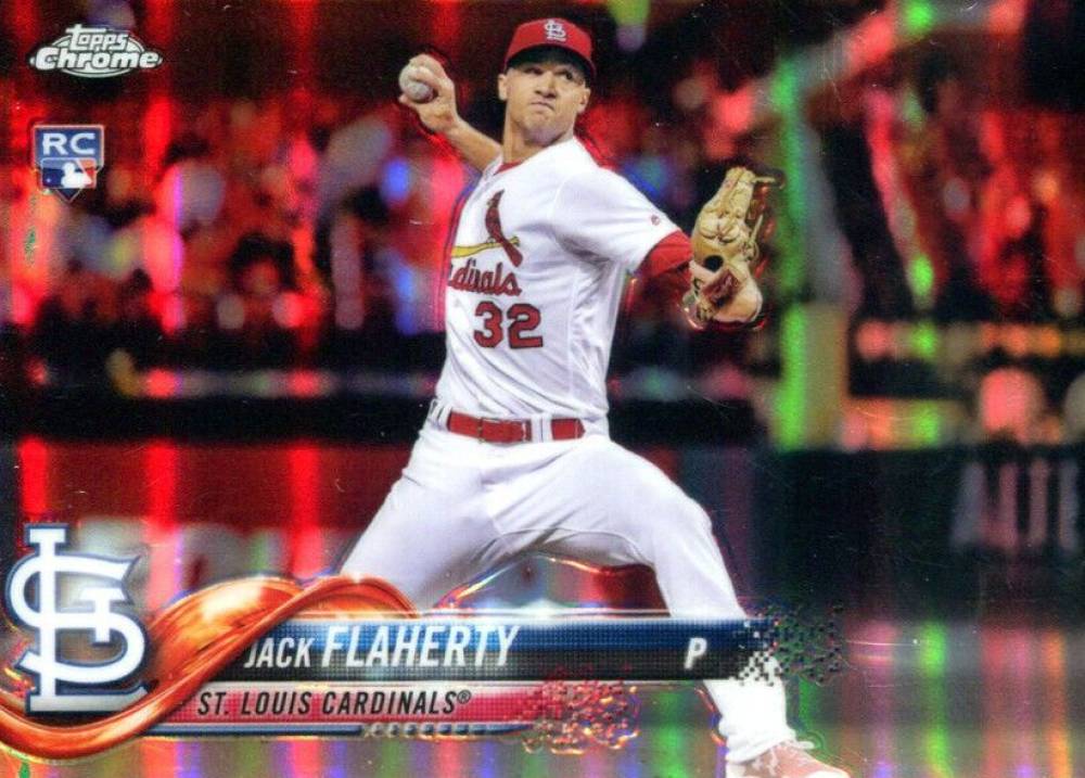 2018 Topps Chrome Jack Flaherty #4 Baseball Card