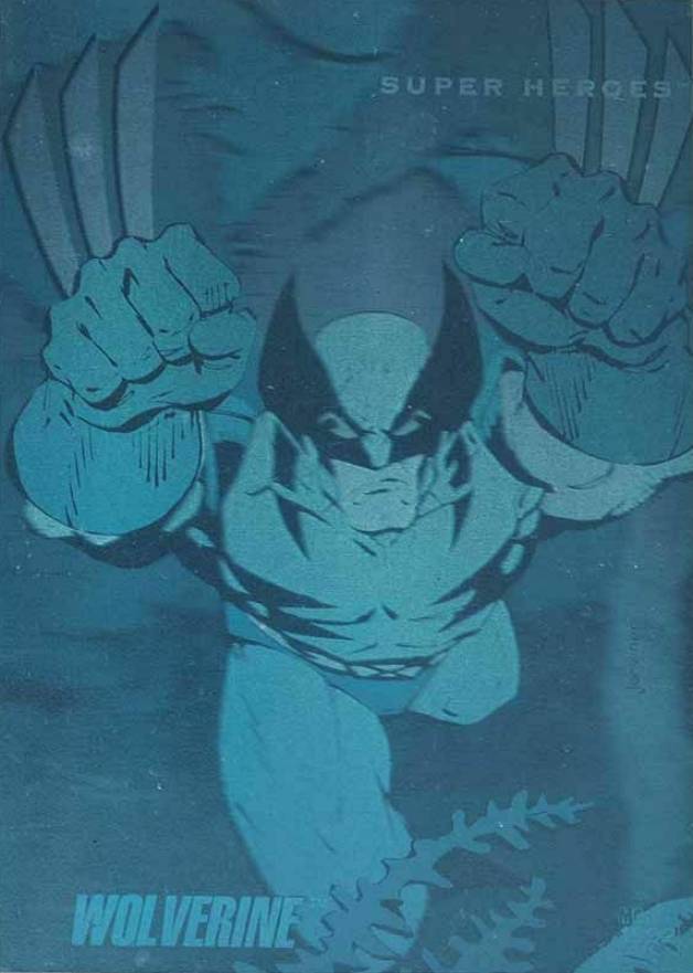 holographic wolverine card 1990 Marvel Universe Hologram Wolverine
