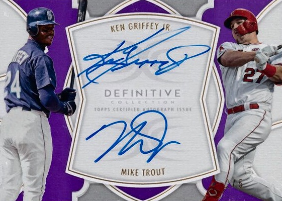 2020 Topps Definitive Collection Dual Autograph Collection Ken Griffey Jr. #GT Baseball Card