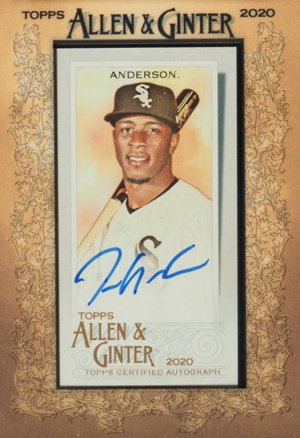 2020 Topps Allen & Ginter Mini Autographs Tim Anderson #MATA Baseball Card