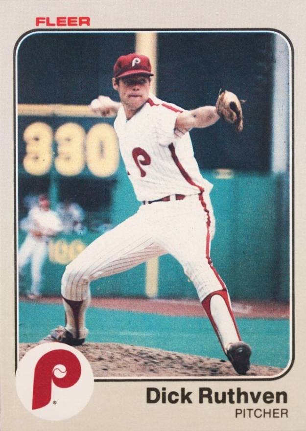 1983 Fleer Dick Ruthven #172 Baseball Card