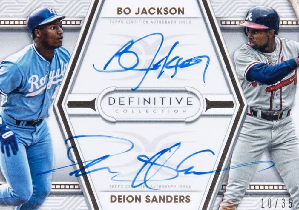2022 Topps Definitive Dual Autograph Collection Bo Jackson #DACJSA Baseball Card