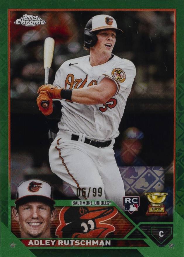 2023 Topps Chrome Logofractor Edition Adley Rutschman #1 Baseball Card