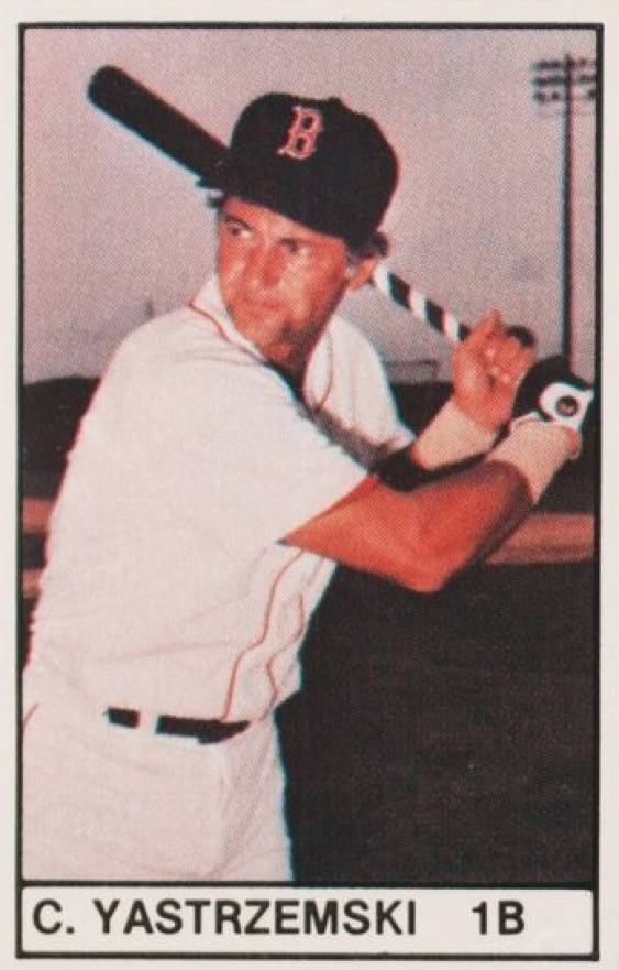 1982 All-Star Game Program Inserts-Hand Cut Carl Yastrzemski # Baseball Card