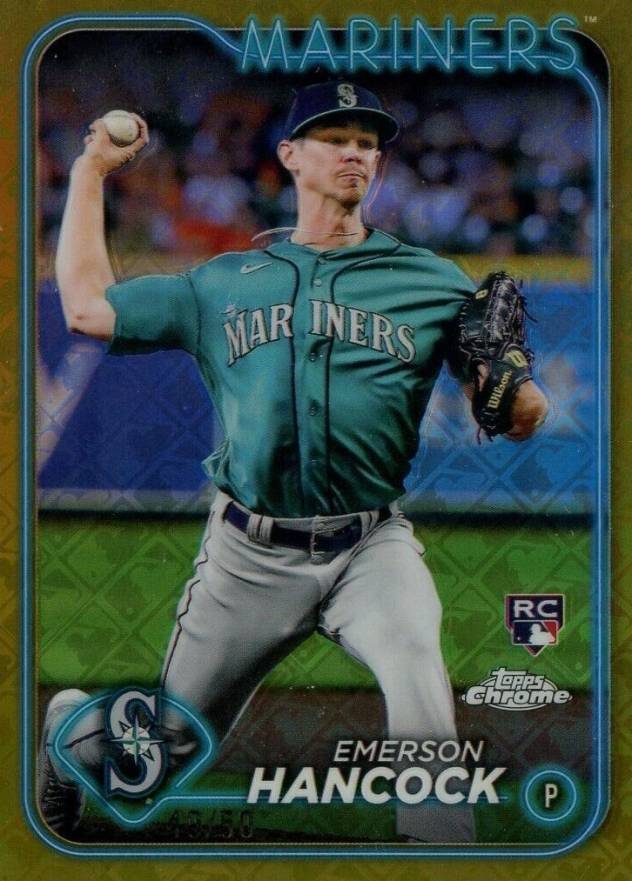 2024 Topps Chrome Logofractor Edition Emerson Hancock #245 Baseball Card