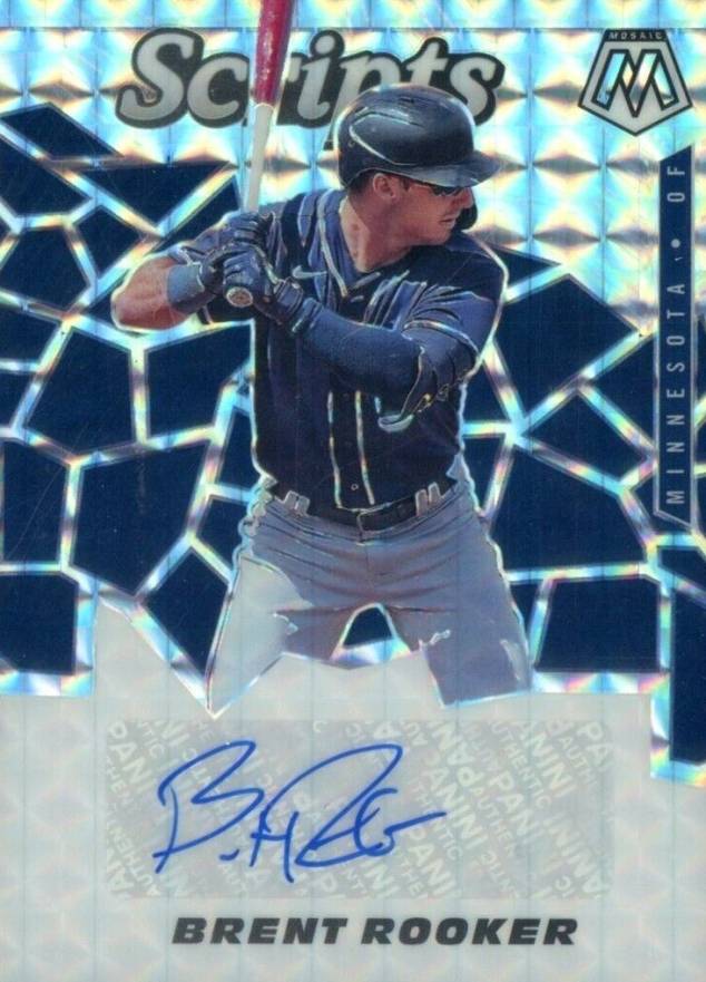 2021 Panini Mosaic Scripts Brent Rooker #SCR-RO Baseball Card