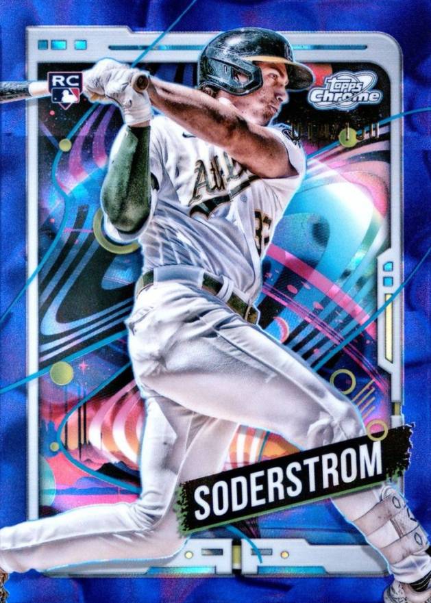 2024 Topps Chrome Cosmic Tyler Soderstrom #37 Baseball Card