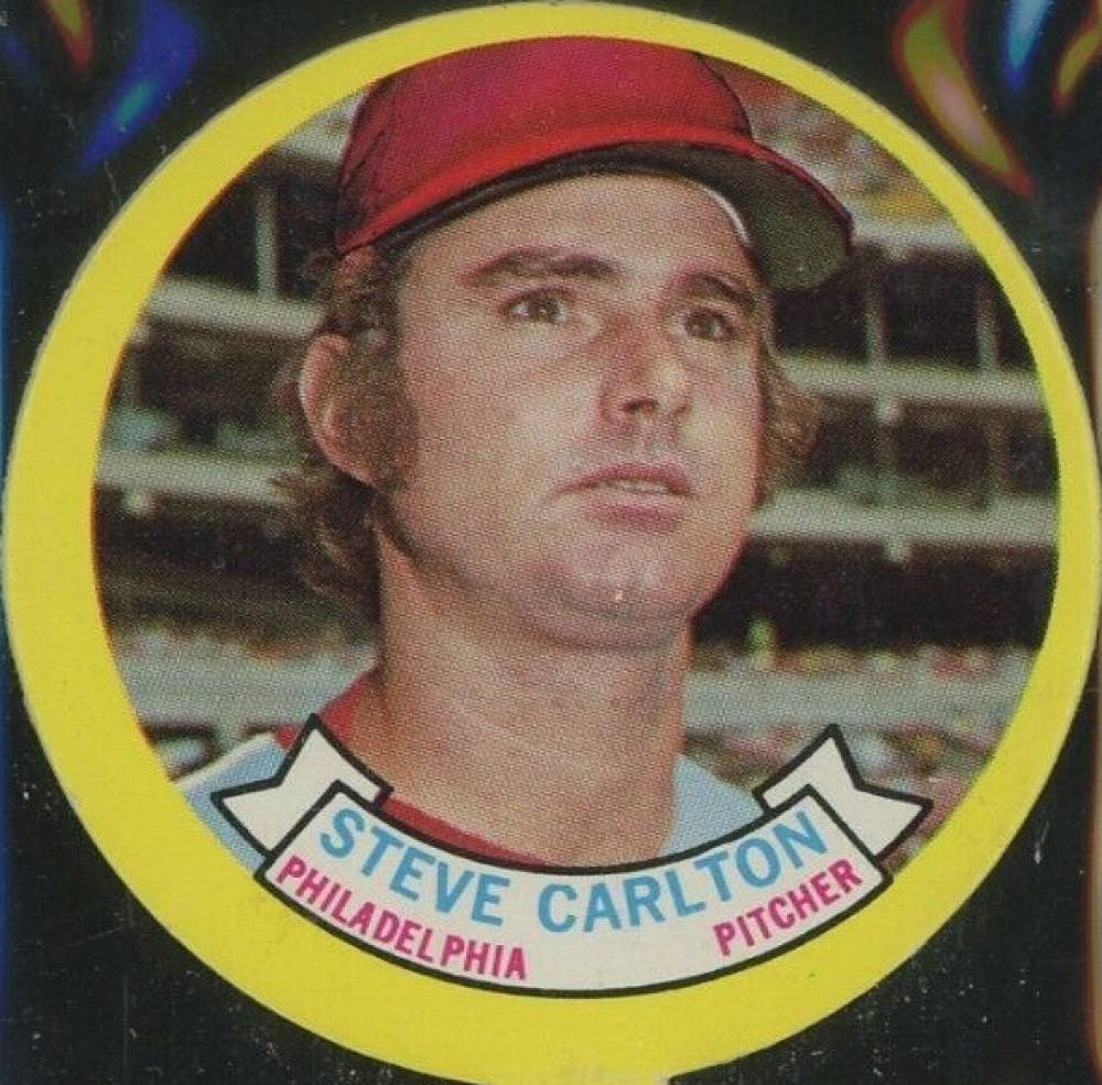 1973 Topps Candy Lids Steve Carlton # Baseball Card