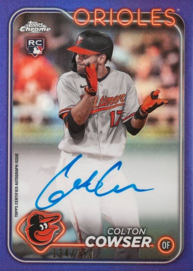 2024 Topps Chrome Rookie Autographs Colton Cowser #RACC Baseball Card