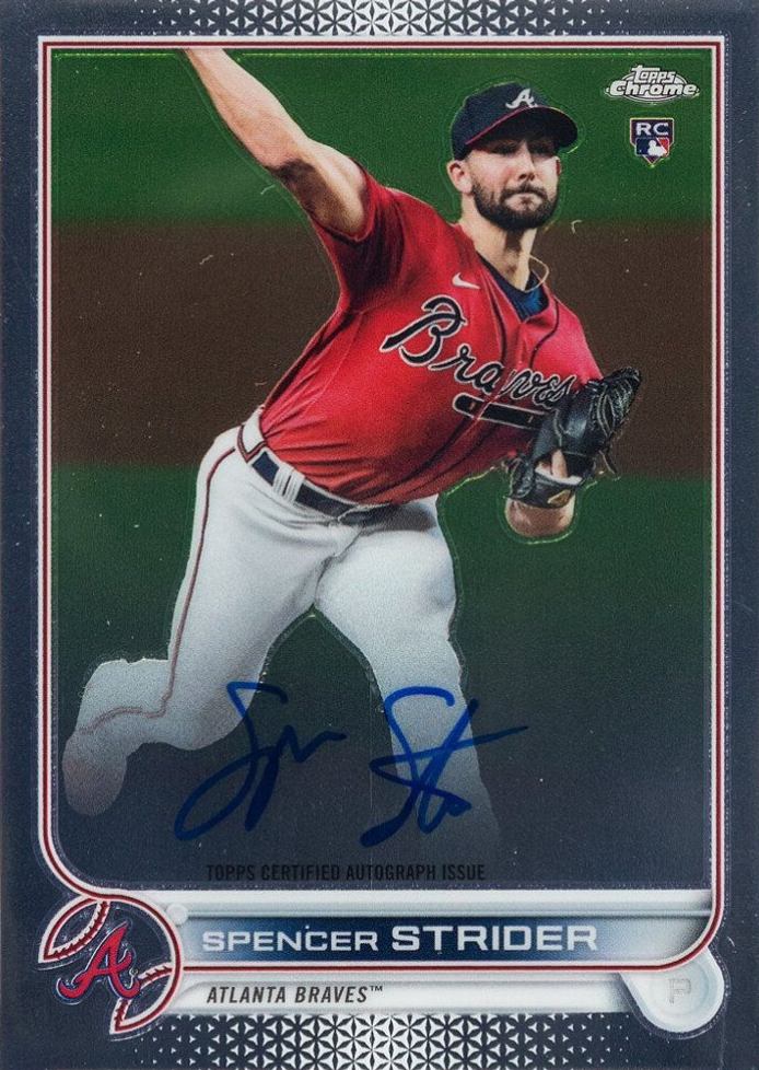 2022 Topps Chrome Rookie Autographs Spencer Strider #RASS Baseball Card