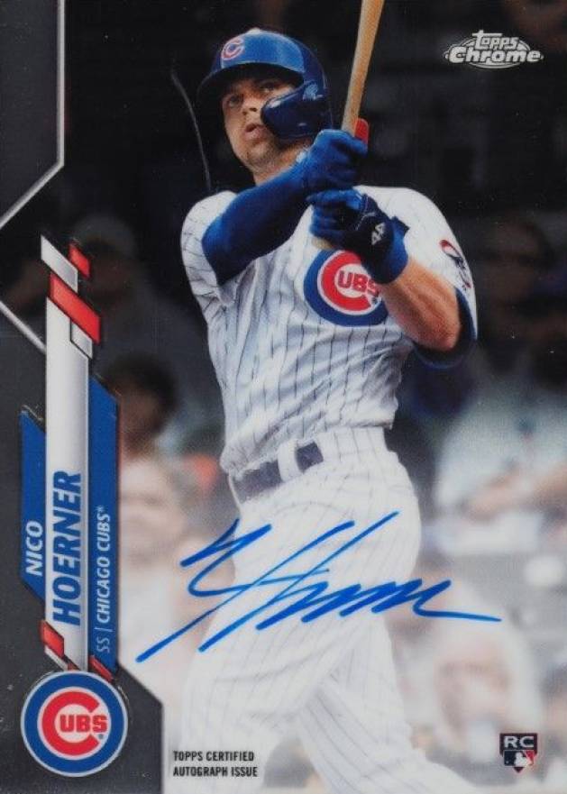 2020 Topps Chrome Rookie Autographs Nico Hoerner #RANH Baseball Card