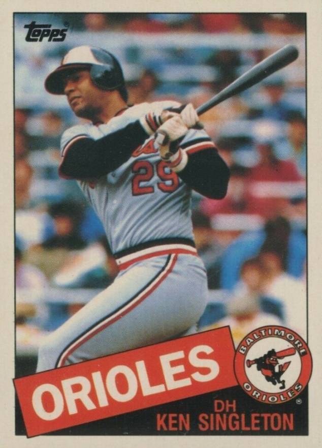 1985 Topps Mini Ken Singleton #755 Baseball Card
