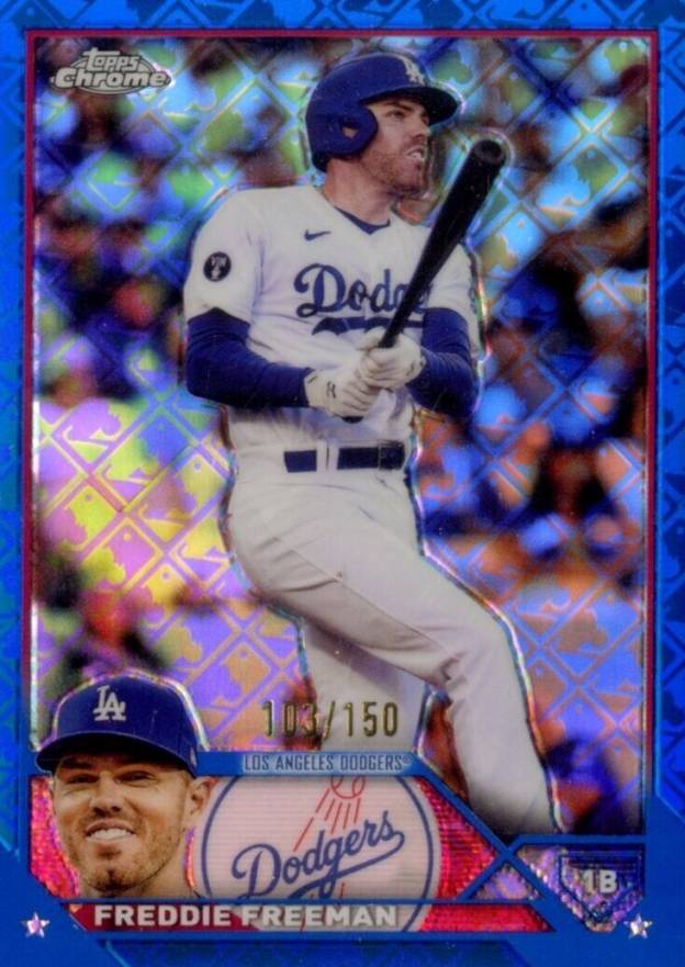 2023 Topps Chrome Logofractor Edition Freddie Freeman #5 Baseball Card