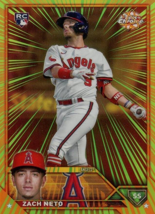 2023 Topps Chrome Radiating Rookies Zach Neto #RR23 Baseball Card